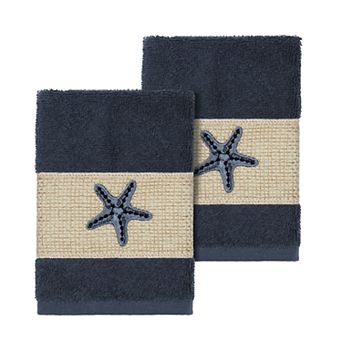 Linum Home Textiles Lydia Embellished Washcloth Set