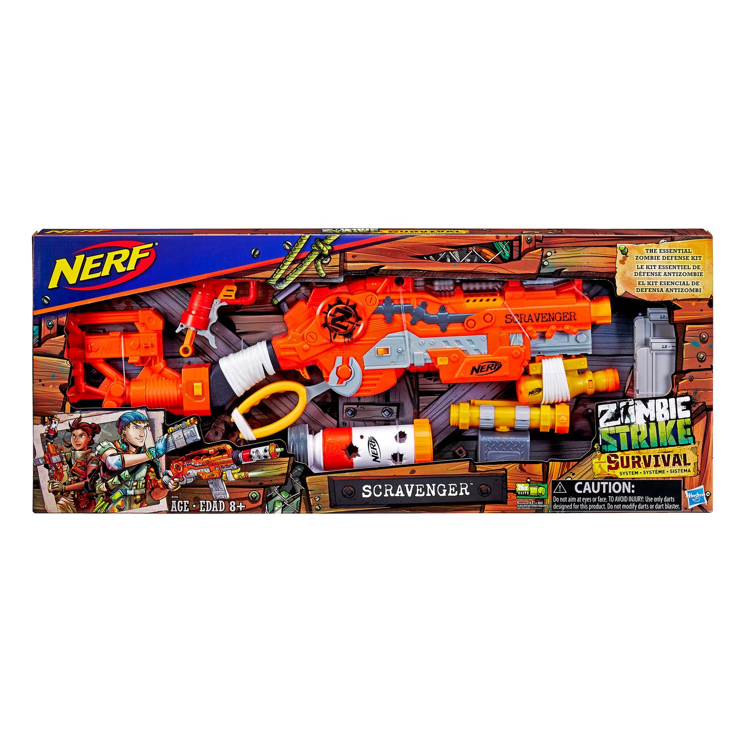 NERF Zombie Strike Survival System Twinslice Ages 8 for sale online 