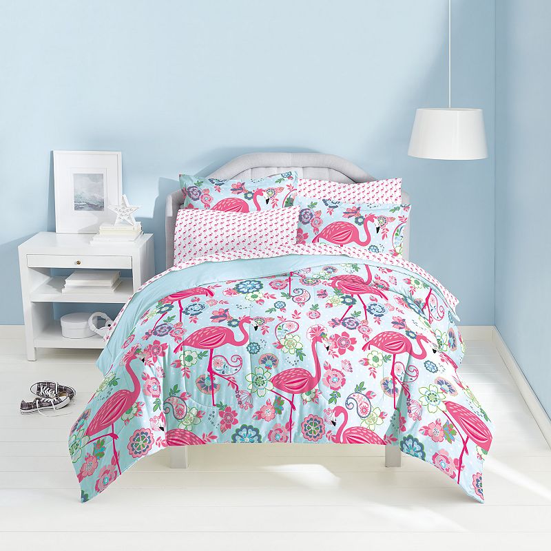 Dream Factory Flamingo Bed Set, Pink, Full