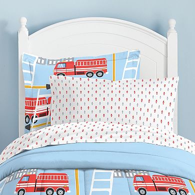 Dream Factory Fire Truck Bed Set