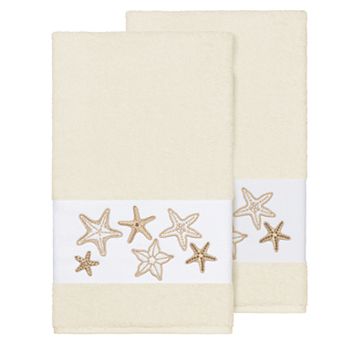 Linum Home Textiles Lydia Embellished Bath Towel Set