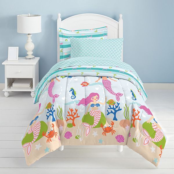 Dream Factory Mermaid Dreams Bed Set, Mermaid Bedding King Size
