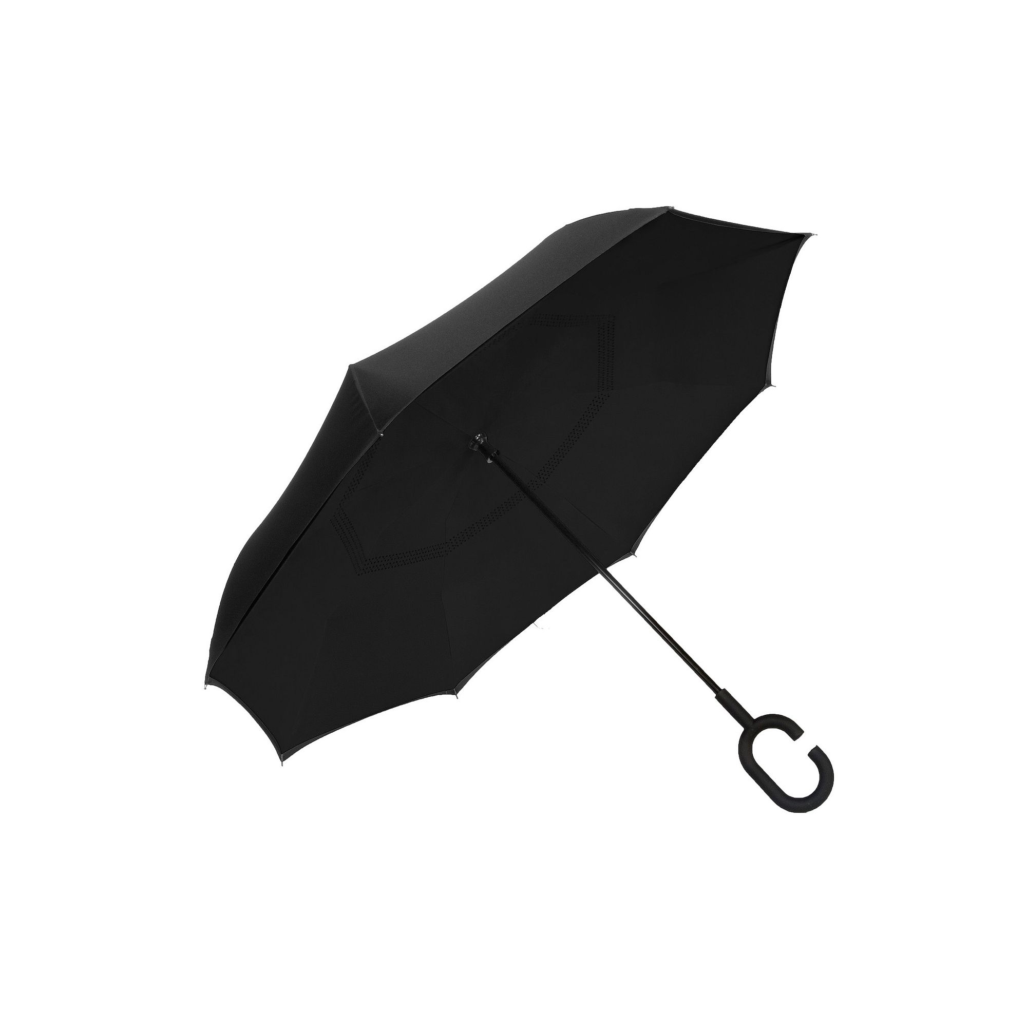 ShedRain UnbelievaBrella Solid Color Reverse Umbrella, Black