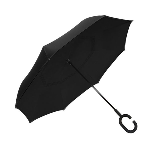 ShedRain UnbelievaBrella Solid Color Reverse Umbrella - Black