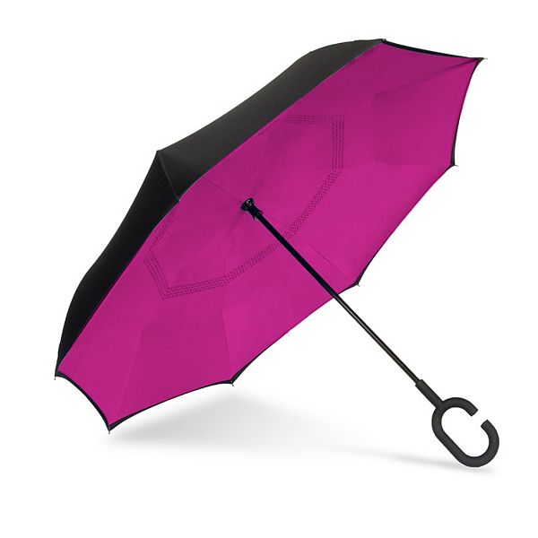 ShedRain UnbelievaBrella Solid Color Reverse Umbrella - Pink