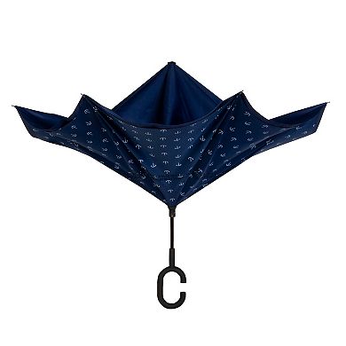 ShedRain UnbelievaBrella Reverse Umbrella with Patterned Lining