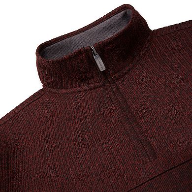 Men's Van Heusen Flex Colorblock Quarter-Zip Fleece Pullover