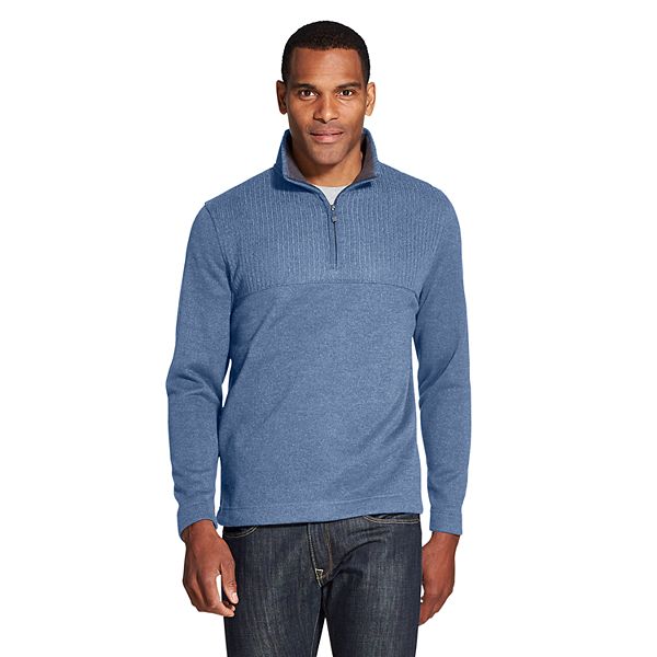 Men's Van Heusen Flex Colorblock Quarter-Zip Fleece Pullover