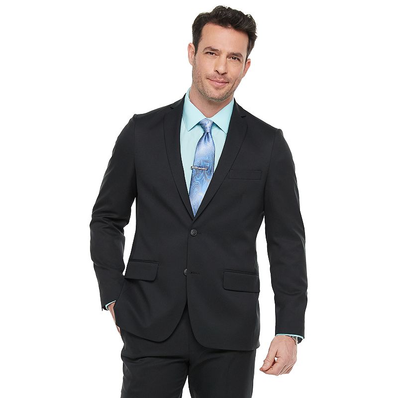 UPC 019783123547 product image for Men's Haggar Active Series Slim-Fit Suit Jacket, Size: 40 LONG, Black | upcitemdb.com