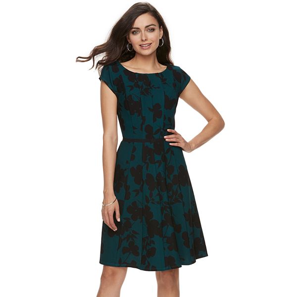 Women's ELLE™ Seamed Fit & Flare Dress