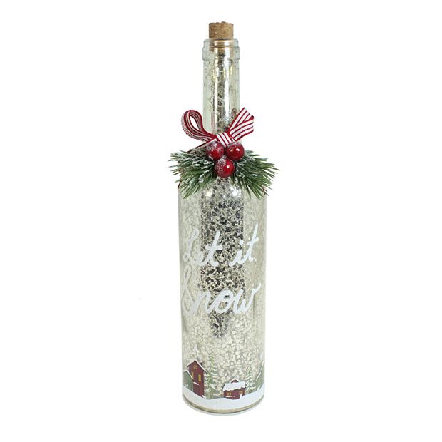 St. Nicholas Square® Light-Up Wine Bottle Christmas Table Decor