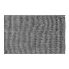 21x34 Textured Bath Mat Washed Black - Casaluna™