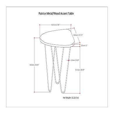 Simpli Home Patrice Accent End Table
