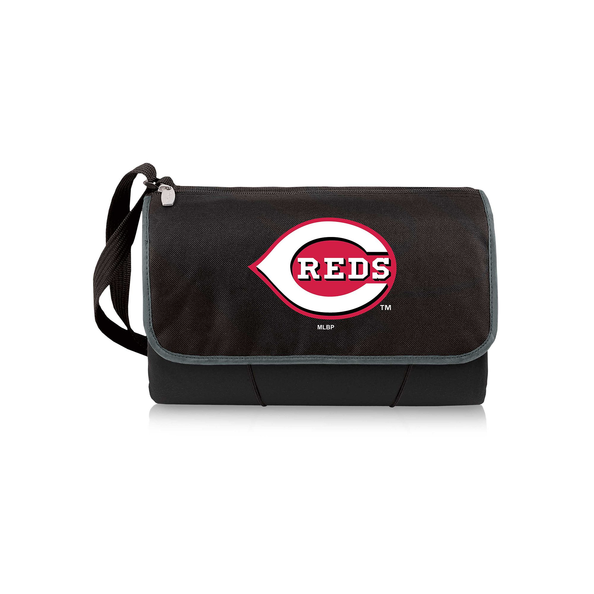 Picnic Time Cincinnati Reds Blanket Tote, Red Black