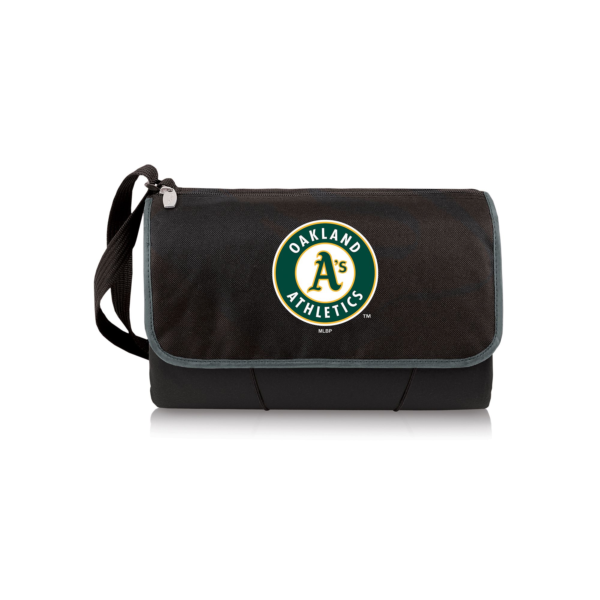 Picnic Time Oakland Athletics Blanket Tote, Black