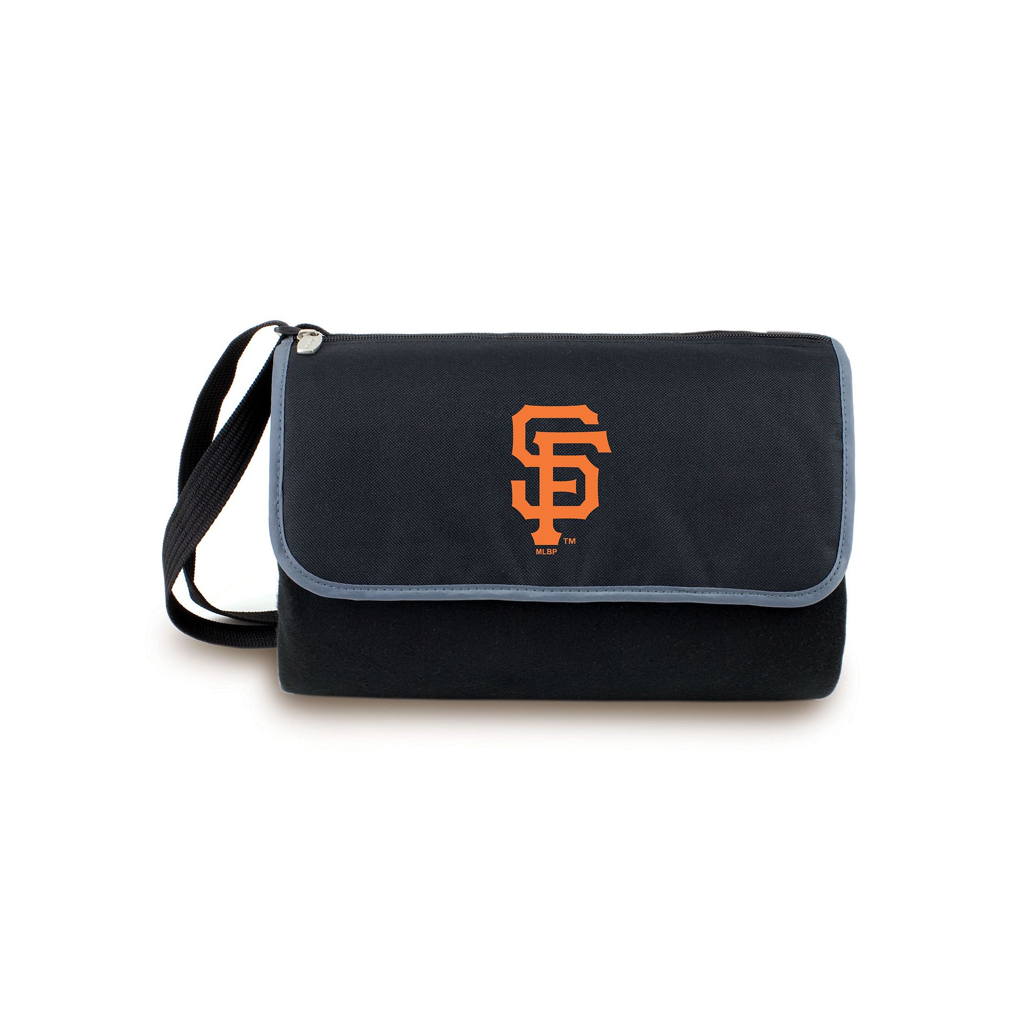 Picnic Time San Francisco Giants Blanket Tote, Black