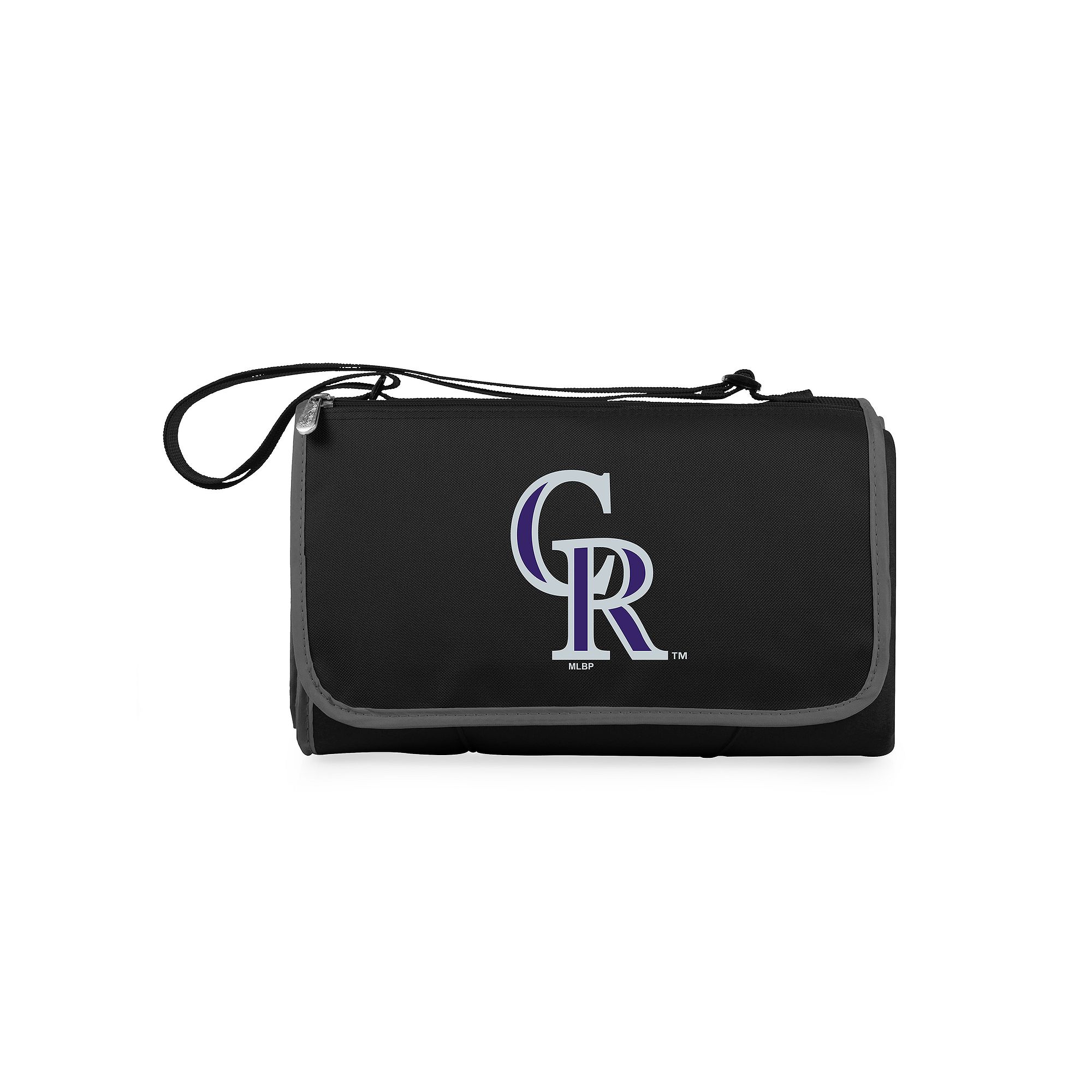 Picnic Time Colorado Rockies Blanket Tote, Black