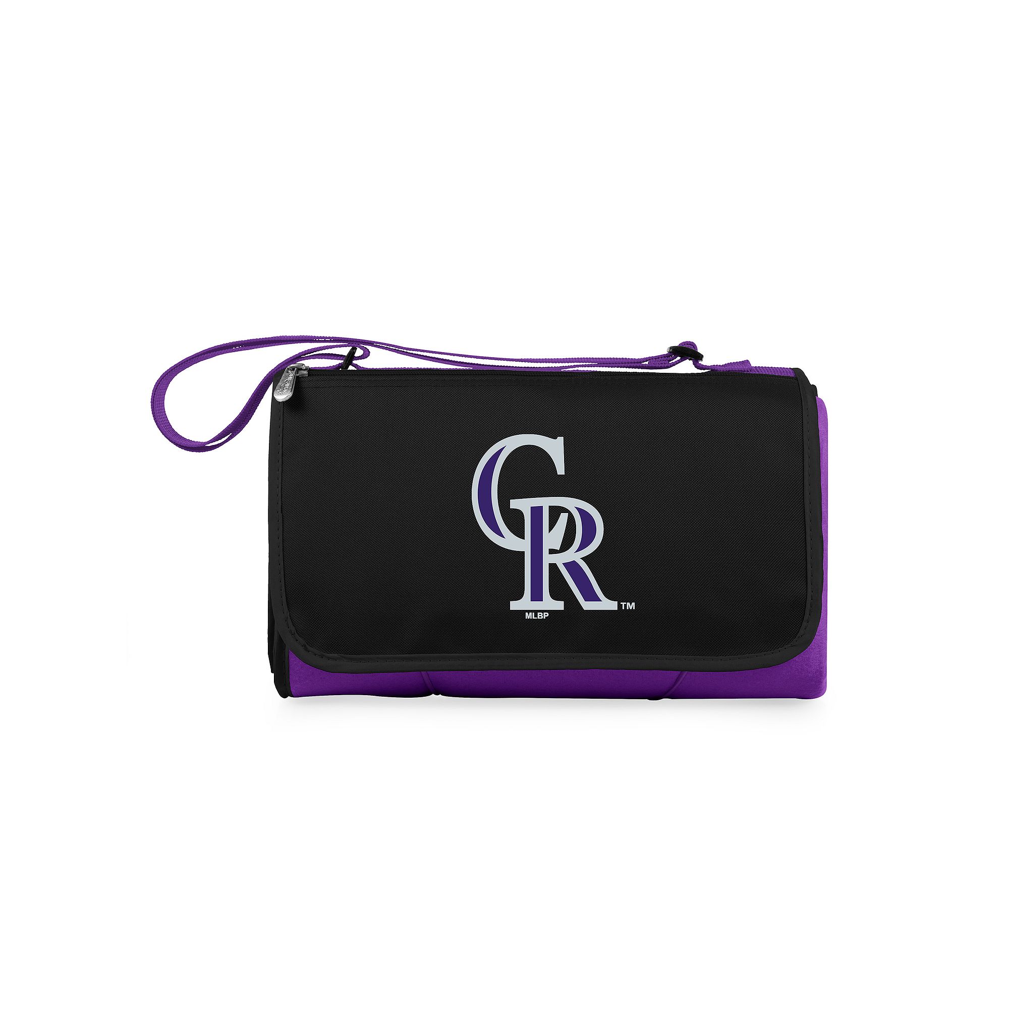 Picnic Time Colorado Rockies Blanket Tote, Purple