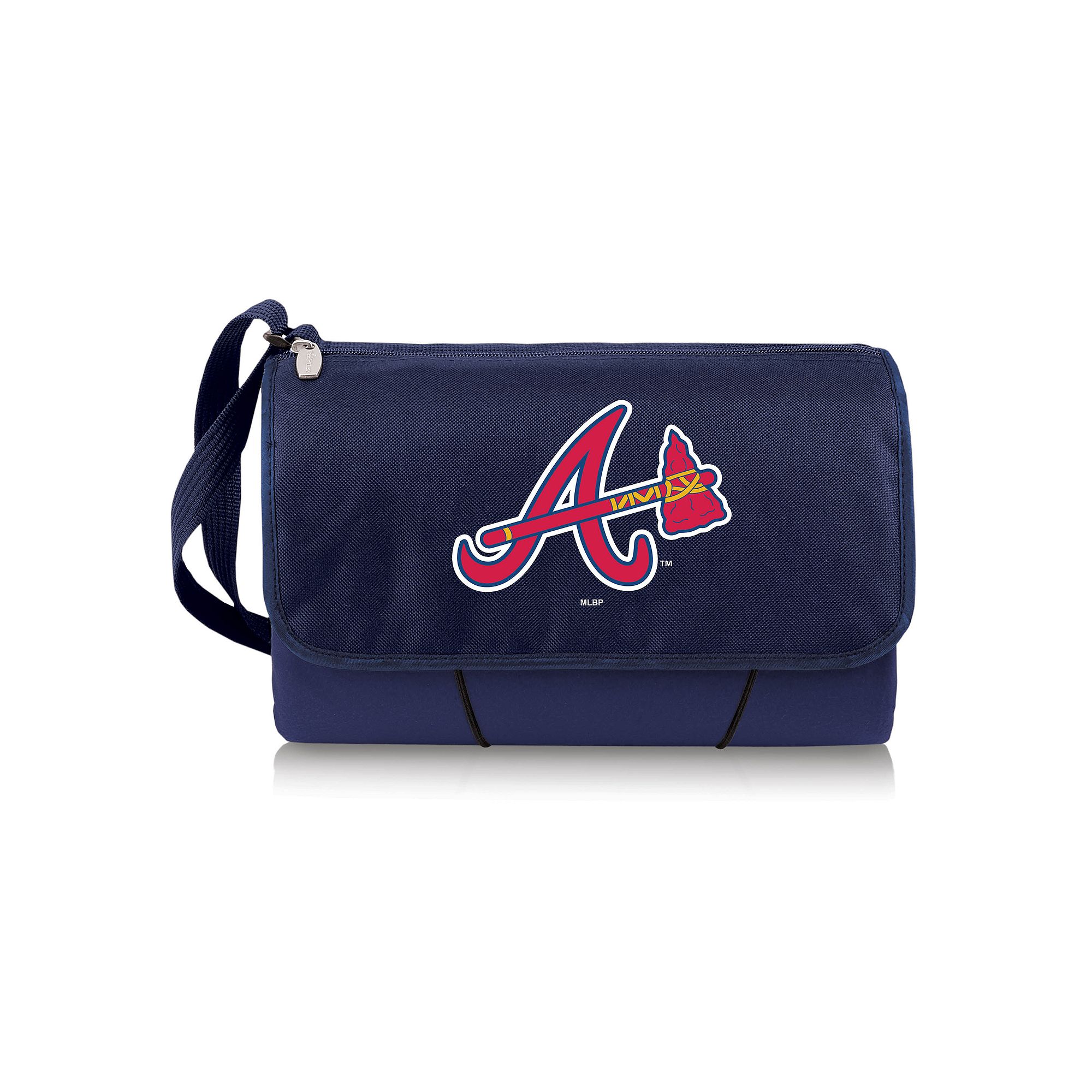 Picnic Time Atlanta Braves Blanket Tote, Blue