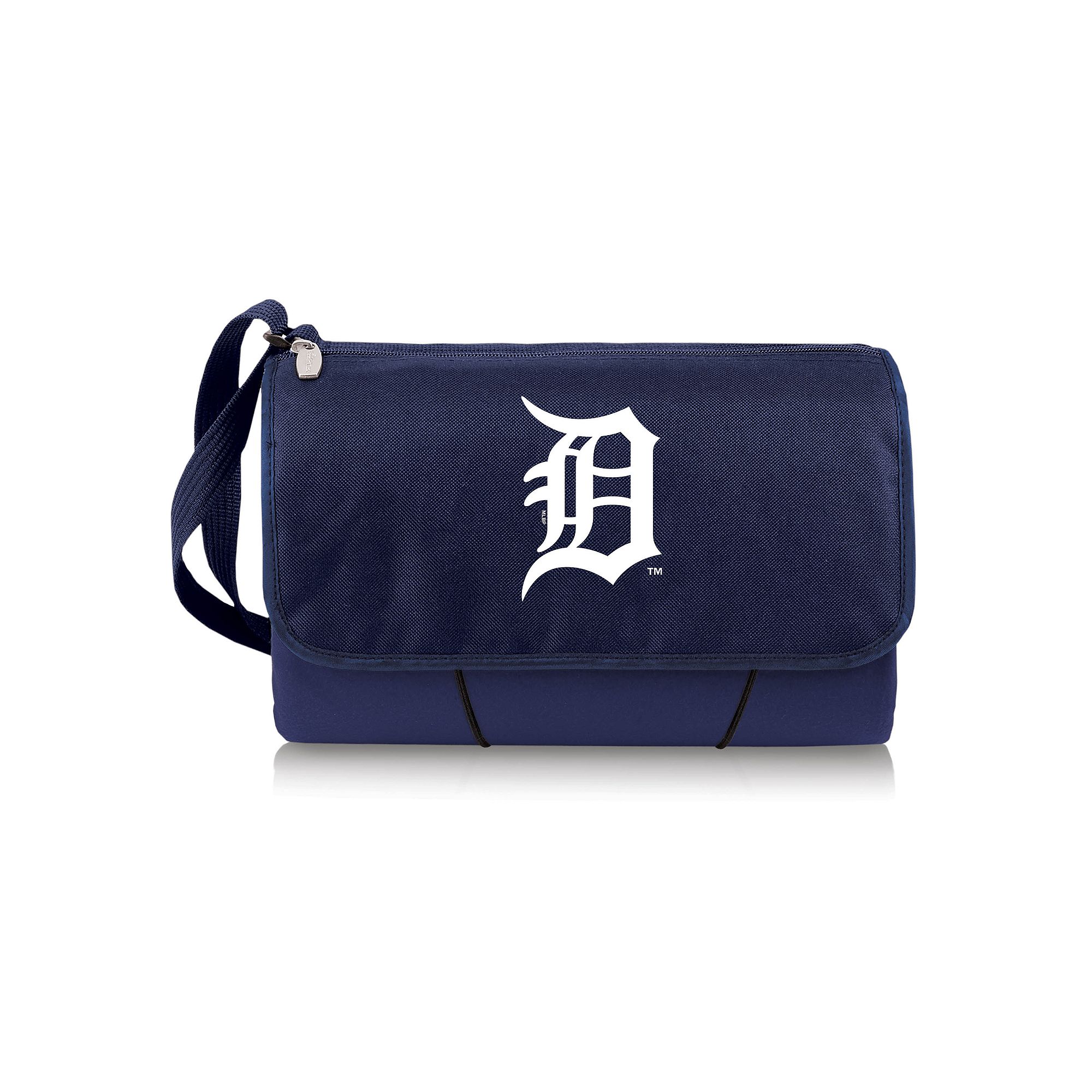 Picnic Time Detroit Tigers Blanket Tote, Blue