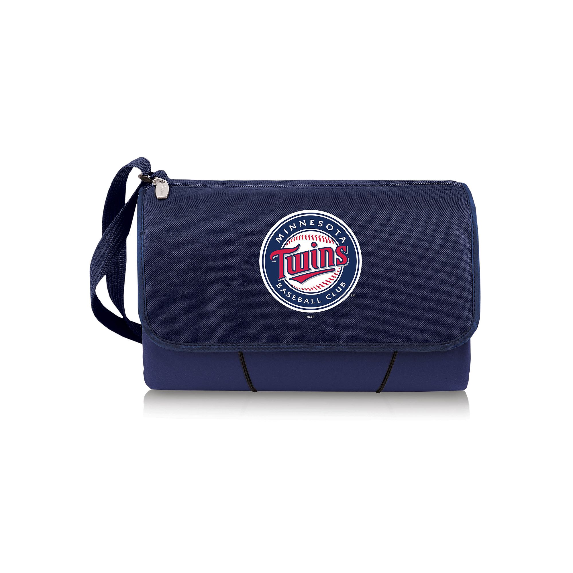 Picnic Time Minnesota Twins Blanket Tote, Blue