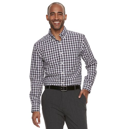 Men's Croft & Barrow® ClassicFit Plaid EasyCare ButtonDown Shirt