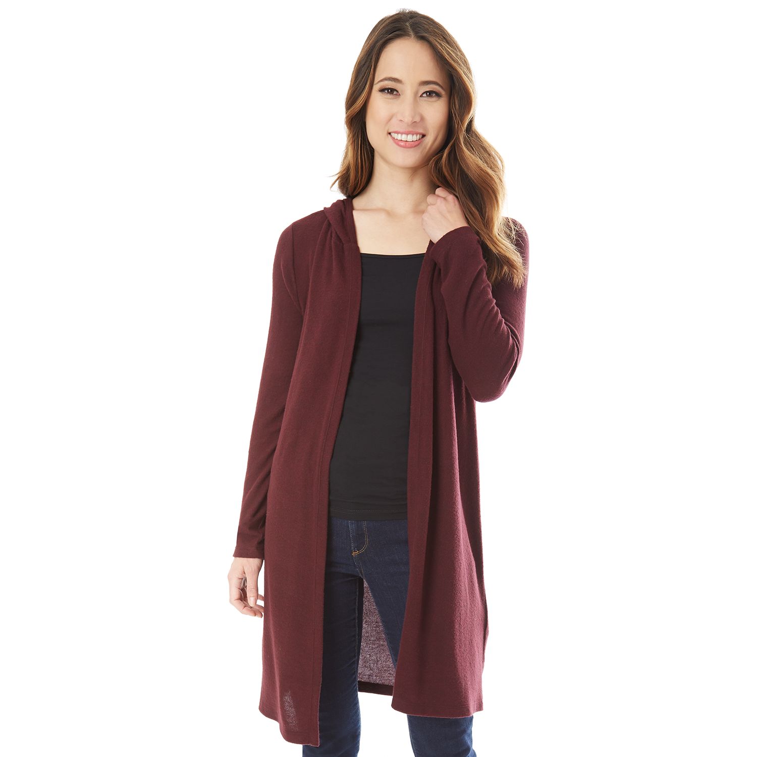 duster cardigan with hood