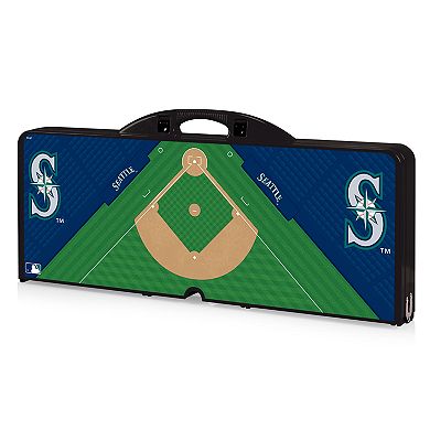 Picnic Time Seattle Mariners Portable Picnic Table with Field Design