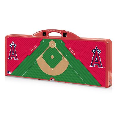 Picnic Time Los Angeles Angels of Anaheim Portable Picnic Table with Field Design