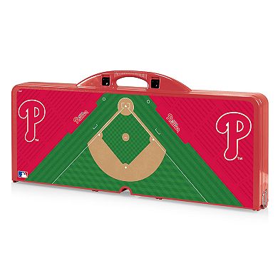 Picnic Time Philadelphia Phillies Portable Picnic Table with Field Design