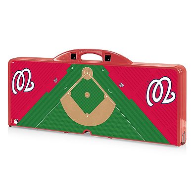 Picnic Time Washington Nationals Portable Picnic Table with Field Design