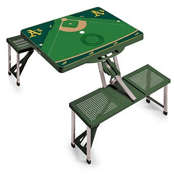 Picnic Time Oakland Athletics Portable Picnic Table with Field Design