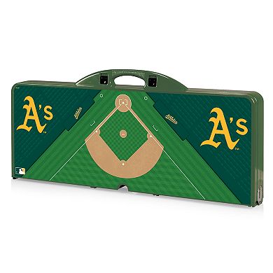 Picnic Time Oakland Athletics Portable Picnic Table with Field Design