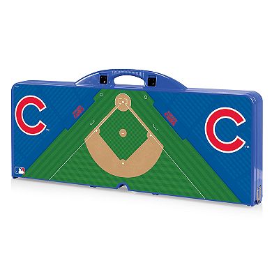 Picnic Time Chicago Cubs Portable Picnic Table with Field Design