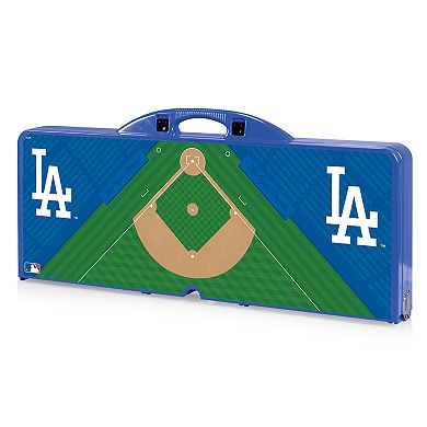 Picnic Time Los Angeles Dodgers Portable Picnic Table with Field Design