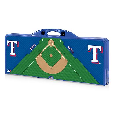 Picnic Time Texas Rangers Portable Picnic Table with Field Design