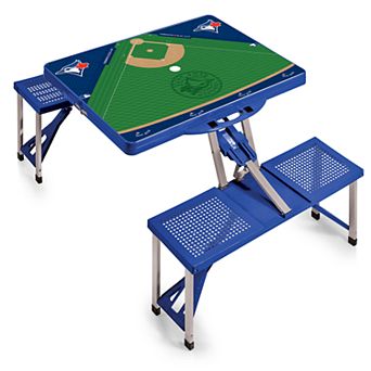 Picnic Time Toronto Blue Jays Portable Picnic Table with Field Design