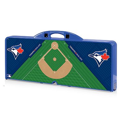 Picnic Time Toronto Blue Jays Portable Picnic Table with Field Design