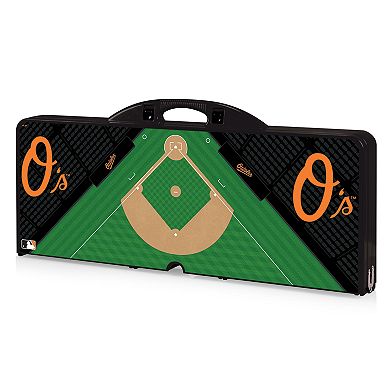 Picnic Time Baltimore Orioles Portable Picnic Table with Field Design
