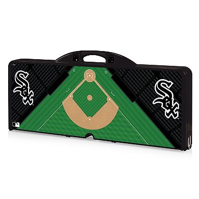 Picnic Time Chicago White Sox Portable Picnic Table with Field Design
