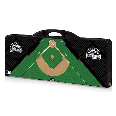 Picnic Time Colorado Rockies Portable Picnic Table with Field Design