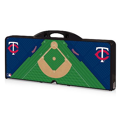 Picnic Time Minnesota Twins Portable Picnic Table with Field Design