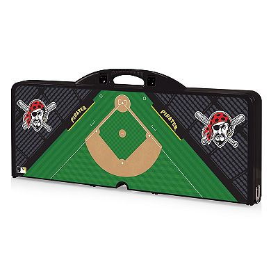 Picnic Time Pittsburgh Pirates Portable Picnic Table with Field Design