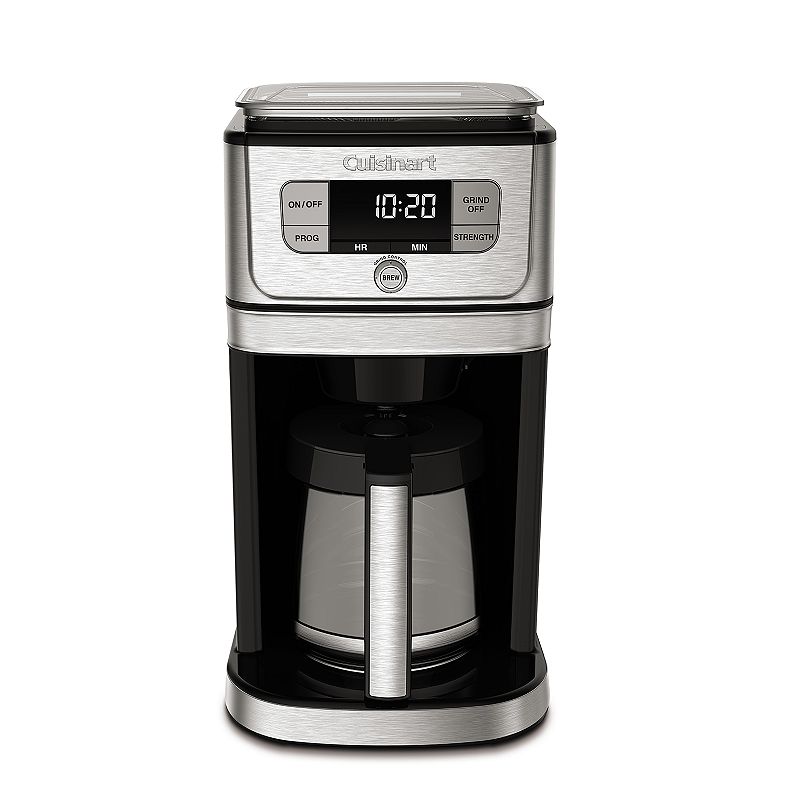 Cuisinart - Burr Grind & Brew 12-Cup Coffee Maker - Black/Stainless Steel