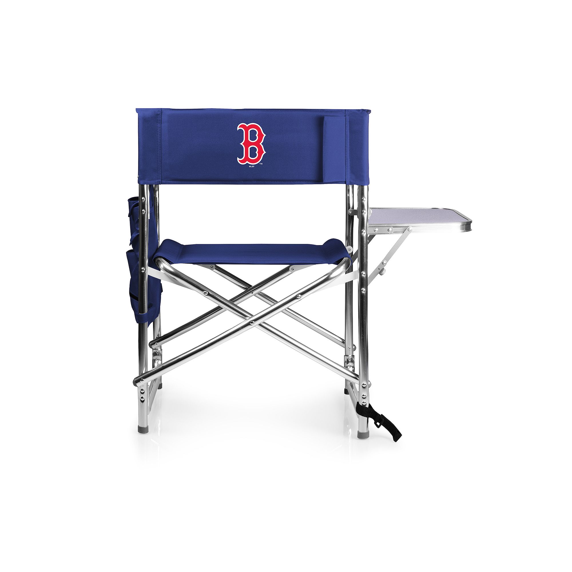 Picnic Time Boston Red Sox Sports Side Table Chair, Blue