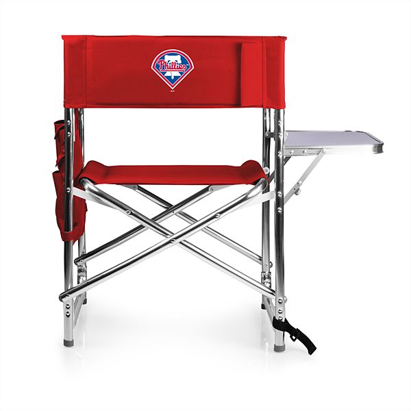 Picnic Time Philadelphia Phillies Sports Side Table Chair