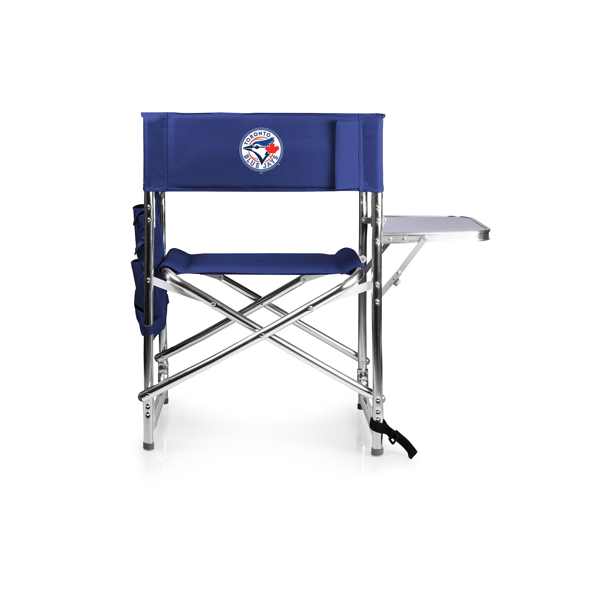 Picnic Time Toronto Blue Jays Sports Side Table Chair, Jay Blue