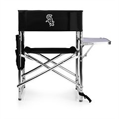 Picnic Time Chicago White Sox Ventura Portable Reclining Seat, Black