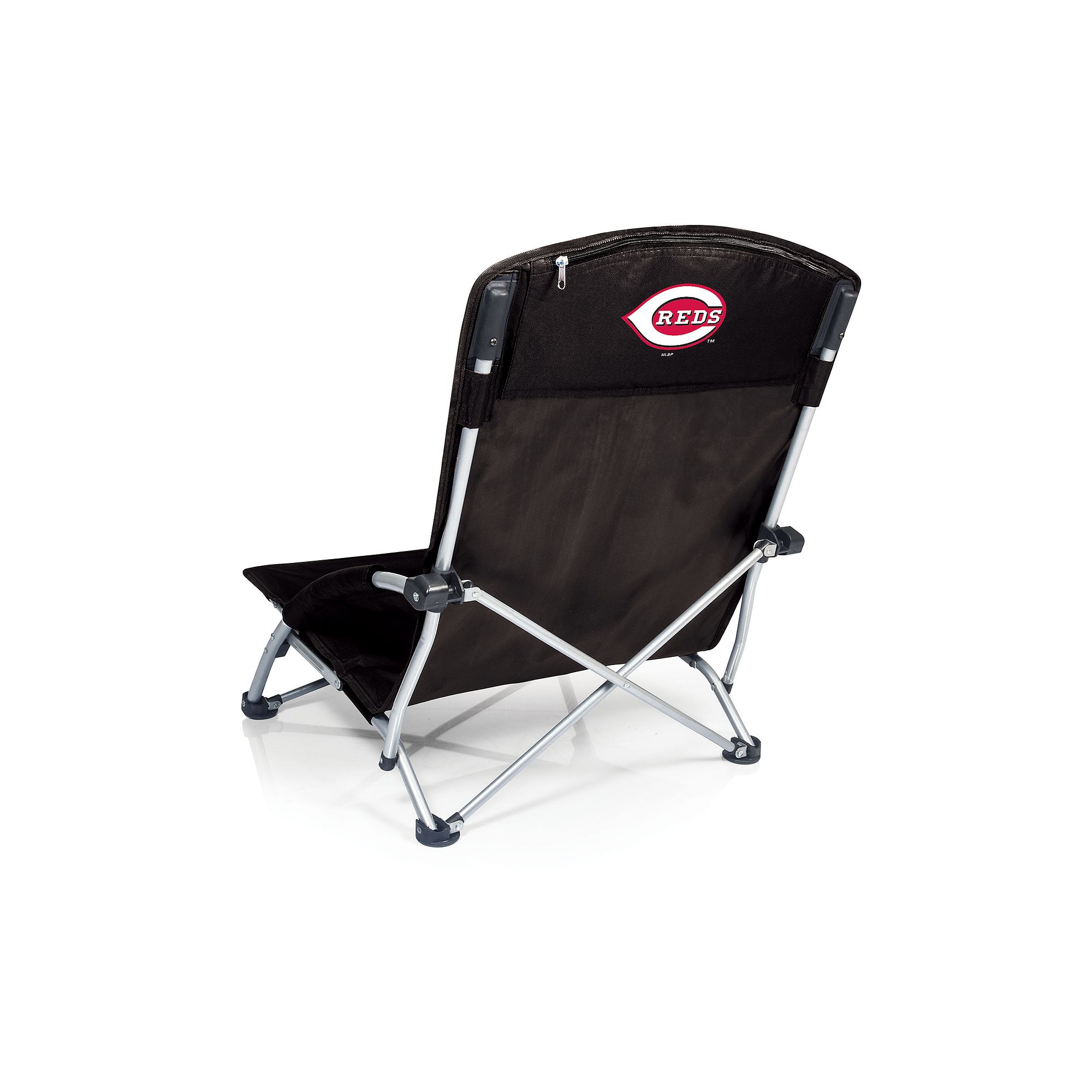 Picnic Time Cincinnati Reds Tranquility Portable Beach Chair, Red Black