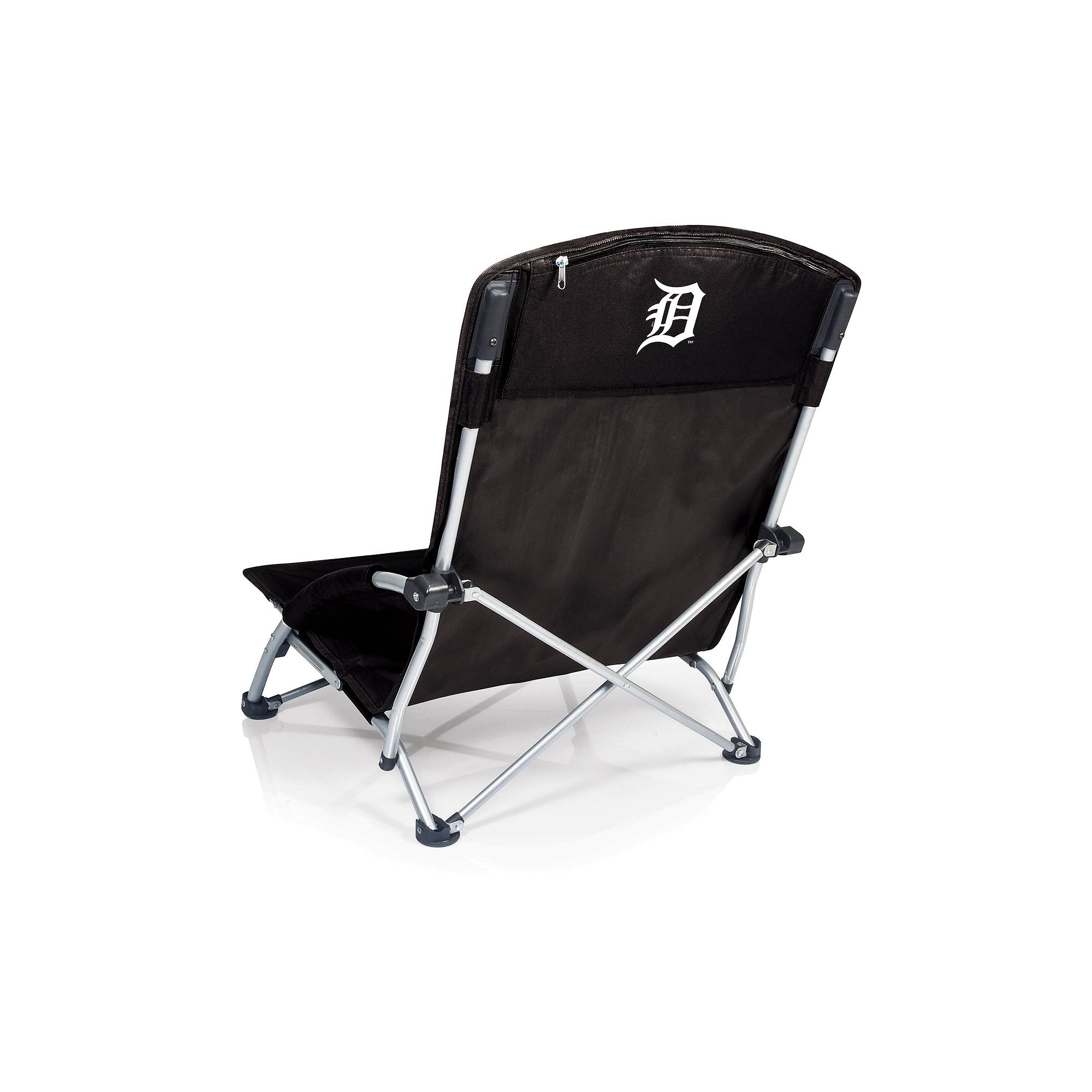 Picnic Time Detroit Tigers Tranquility Portable Beach Chair, Black